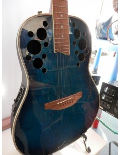Guitarra Wesley Viscount Semi Acustica Azul_cash creator_segunda mano